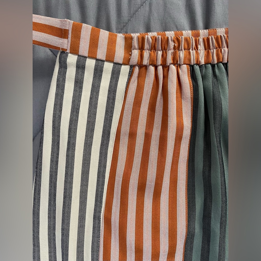 Roolee Striped Midi Skirt With Pockets - Picture 3 of 4